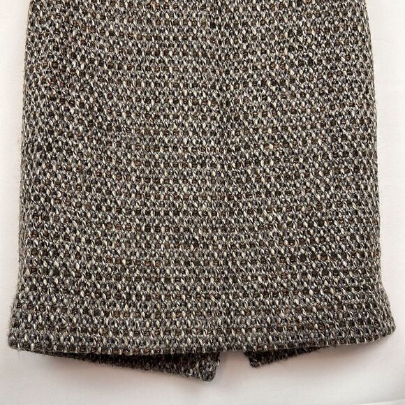 J. Crew brown Tweed pencil skirt size 0 EUC - Picture 5 of 11